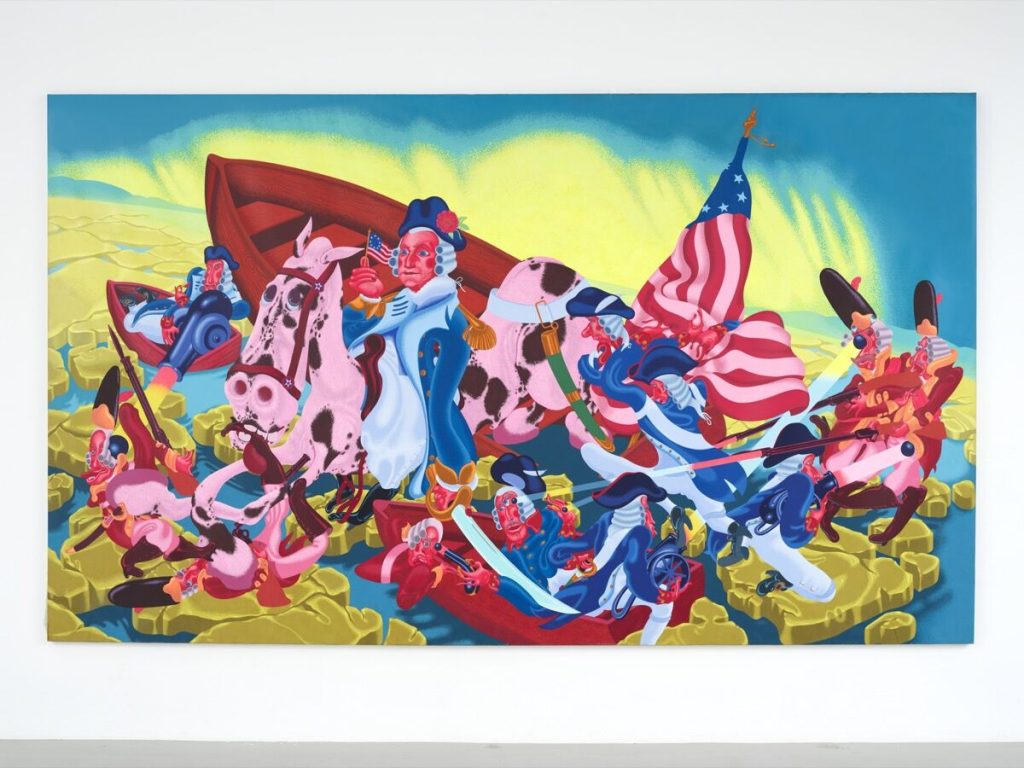 Peter Saul, 1975.l Oil on canvas 89 X 150 1/2 IN